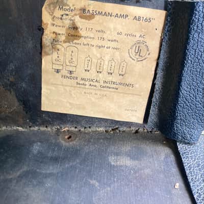 Fender  Bassman  Silverface AB165  Amplifier image 3