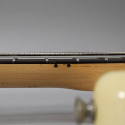 1974 Fender Musicmaster Shortscale Bass Olympic White w/OHSC image 24