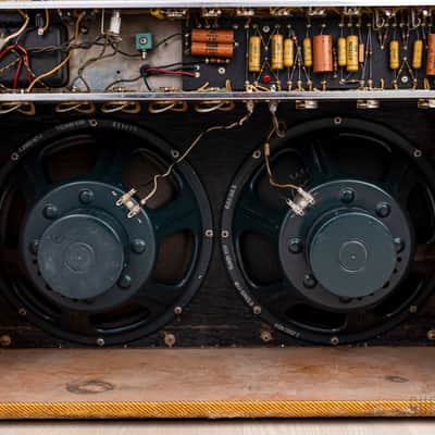1959 Fender Tweed Twin 5F8-A High Power Vintage 2x12 Tube Amp, 100% Original Circuit, Jensen P12N image 10