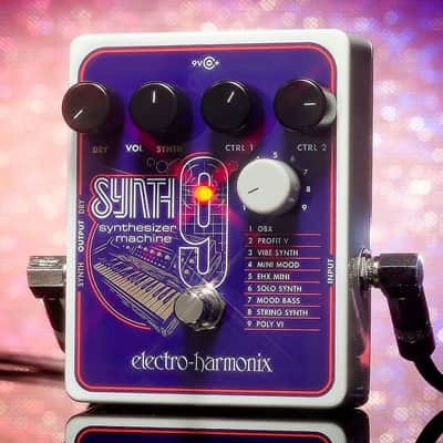 Electro Harmonix SYNTH 9 Synthesizer Machine Pedal SYNTH9 for Guitar or Bass -used **mint-in-box!! image 2