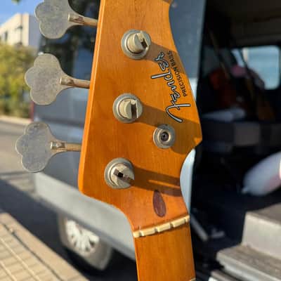 Fender Precision Reissue 57 1982 - Fullerton - Fiesta Red image 3