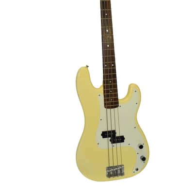 1994 Squier Standard Precision Bass 4-String Electric Bass Guitar, Rosewood Fingerboard, Antique White MIK image 1