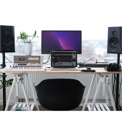 ADAM Audio T7V 7" Studio Monitor, Black (Pair) + Speaker Accessories Bundle image 6