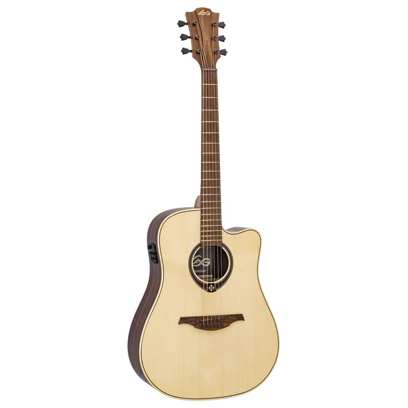 LAG T118DCE Tramontane Dreadnought Cutaway Electric image 1
