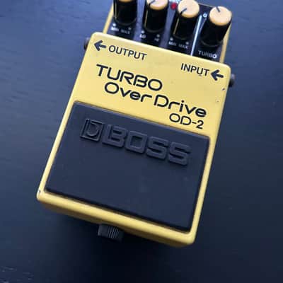 BOSS OD-2 Turbo OverDrive 1987 Vintage MIJ - Made in Japan Black Label image 1