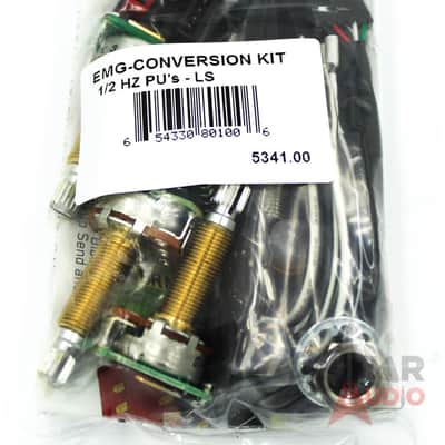 EMG 1 or 2 Pickups HZ Passive Long Shaft Conversion Wiring Kit, 1/2 HZ PU's(5341.00) image 2