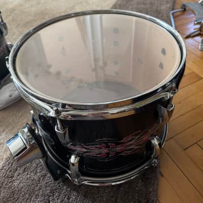 Pearl Vision Birch 2008 - Black Pinstripe wrap - 22, 10, 12, 14, 16 kit image 6