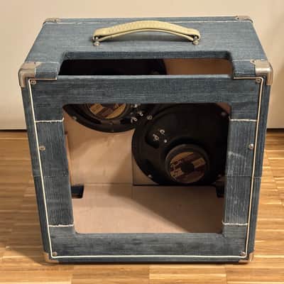 BOUTIQUE one-of-a-kind blue jeans 2x10" Combo Cabinet with Fender V1030 Speakers L@@K ! image 4