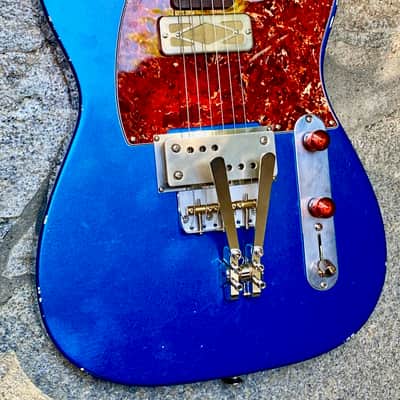 Waterslide Guitars T-Style Coodercaster  2021 Lake Placid Blue image 6