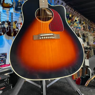 Epiphone J-45 EC Acoustic Guitar - Aged Vintage Sunburst Gloss Authorized Dealer Free Shipping! 762 FREE PLEK! image 3