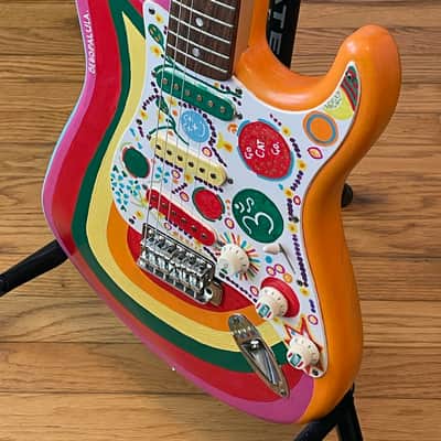 Fender Squier George Harrison "Rocky" Stratocaster, custom-painted image 3