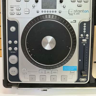 Stanton C.314 Tabletop CD Player MP3 x 2 + Numark Pro SM-1 Mixer w/ Case 2006 - Silver image 3