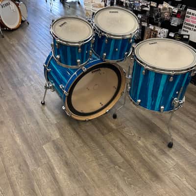 Used Tama Starclassic Performer Maple/Birch Shell Pack 10/12/16/22 (Sky Blue Aurora) image 5