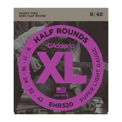 D'Addario E-Guitar Strings EHR320 09-42 Half Rounds Stainless Steel - Electric Guitar Strings image 1