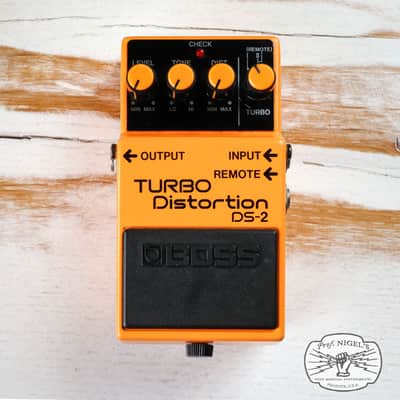 Boss DS-2 Turbo Distortion w/ Box Effects Pedal MIJ Silver Label Made in Japan image 2