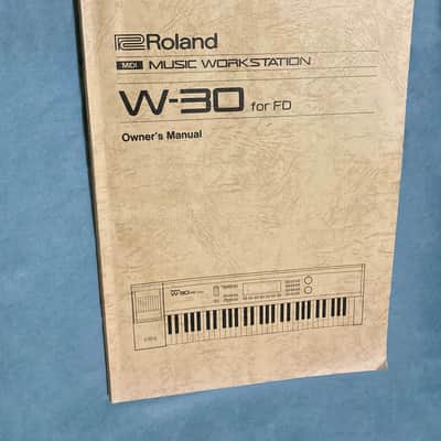 Roland W-30 Sampler Owners Manual
