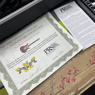 PRS CE24 2018 1 of 50 Wilcutt Guitars Livingston Lemondrop Burst SkunkWerx Collector Grade 9/10 SIGNED BY PAUL image 22