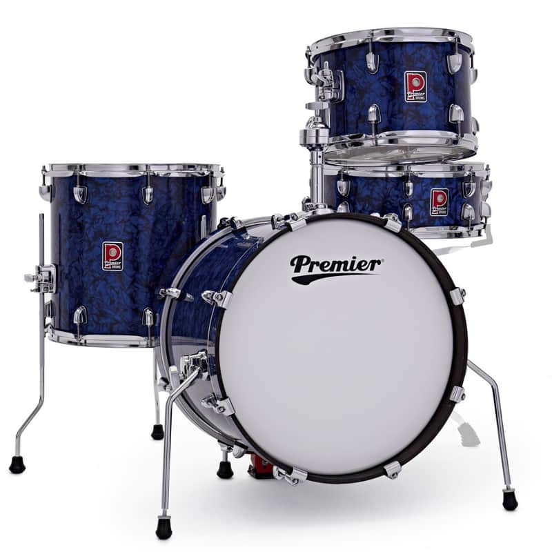 Premier Artist Heritage Series 18" Four-Piece Birch Drum Shell Pack Blue Pearl PAH18-4SPBPW image 1