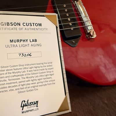 Gibson Custom Shop '57 Les Paul Junior VOS Cardinal Red Made 2 Measure image 22
