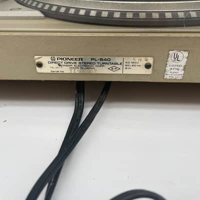 Pioneer PL-540 VTG Quartz Direct Drive Automatic Return Turntable XV-15 READ image 14