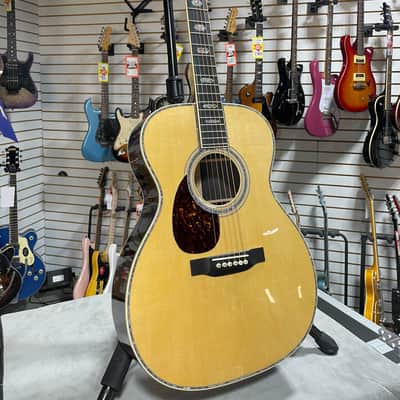 Martin OM-45 Left Handed Acoustic Guitar - Natural w/OHSC & PLEK*D #079 image 4