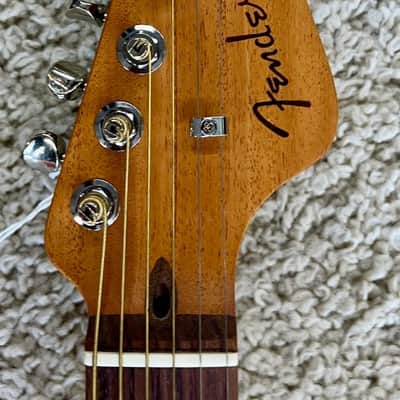 Fender Highway Series Acoustic Electric Parlor Performance Guitar with gig Bag image 4