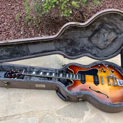 Eastman T64/v Thinline with Bigsby 2021 - Present - Gold Burst image 7