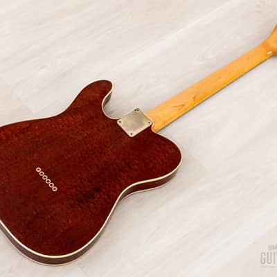 1984 Tokai Breezysound TTE60 TM T-Style Custom Vintage Guitar Tortoiseshell Mahogany w/ Tweed Case image 14