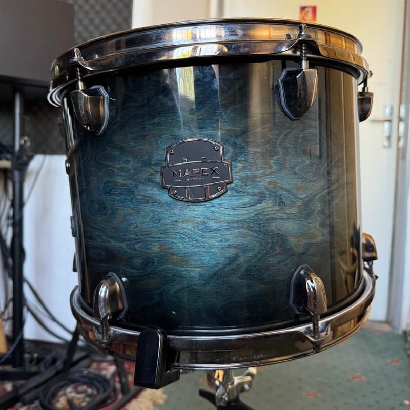 Mapex Saturn 13x10" Rack Tom (Deep Water Maple Burl) image 1