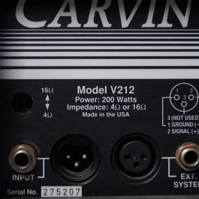 Carvin V212 2x12" Vertical Speaker Cabinet With Speakers Unknown Dark Gray image 9