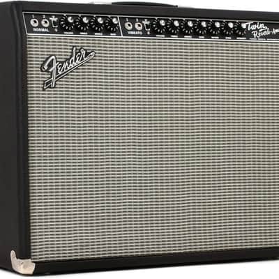 Fender '65 Twin Reverb Reissue 85-Watt 2x12" Guitar Combo 1991 - Present - Black image 1