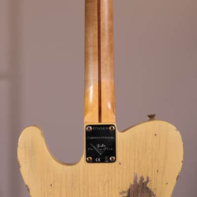 Fender Custom Shop '54 Telecaster Relic Limited Edition - Maple FIngerboad, Natural blonde image 12