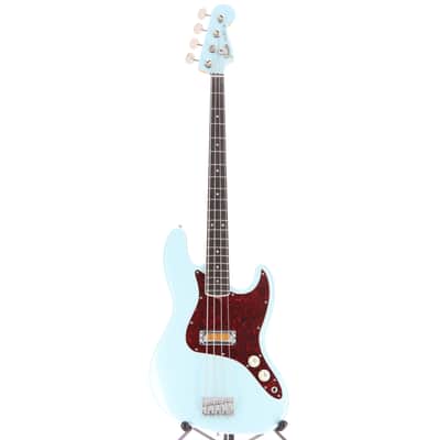 Fender Gold Foil Jazz Bass, Sonic Blue, Professional Setup (B7) (96229) image 5