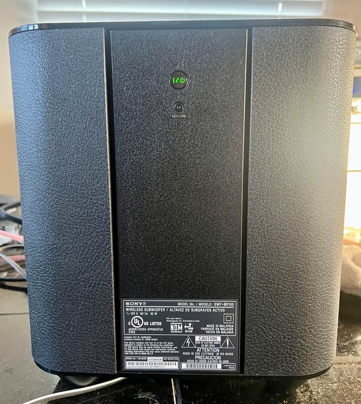 Sony SWF-BR100 Wireless BRAVIA Subwoofer; tested | Reverb
