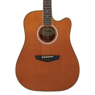 D'Angelico Excel Bowery Dreadnought Acoustic-Electric Guitar Vintage Natural image 4