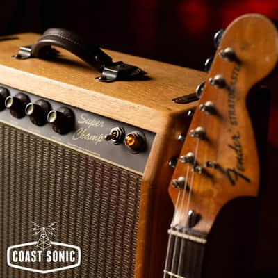 RARE 1984 Fender Super Champ Pro Paul Rivera Solid Oak Cabinet image 3