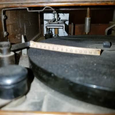 Sound Scriber Rare Vintage Record Cutting Lathe small tube amp Soundscriber 1930s-1940s - stained wood image 7