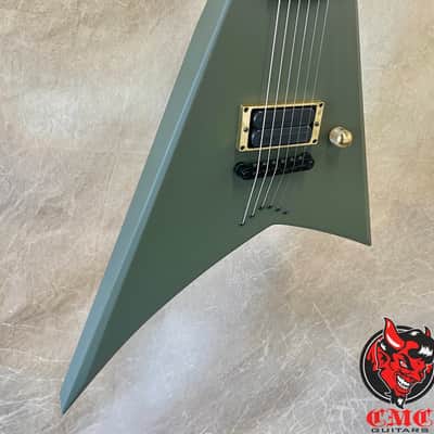 Jackson USA Custom Shop Special Edition RR 1T Rhoads Army Drab Green Guitar image 5