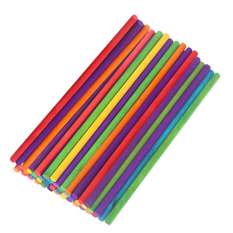 50Pcs Color Stick Set Rhythm Sticks For Kids Drumsticks For Kids Tools For Kids Rhythm Music Sticks Wood Music Sticks For Beginner Music Sticks Wooden Toy Percussion Accessories image 1