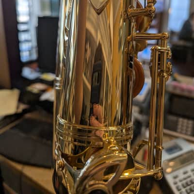 Yanagisawa T901 Tenor Saxophone with Hand-Engraved Bell 2010s - Clear Lacquer Bronze image 3