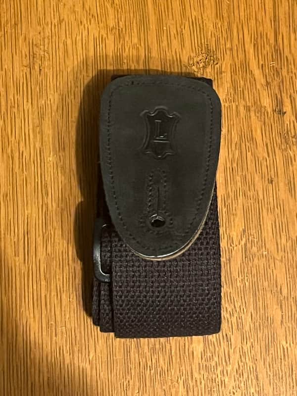 Levy's MSS7G-BLK Garment Leather 2" Guitar Strap 2010s - Black image 1