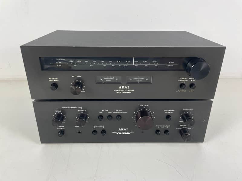 Akai - AT-2200/AM-2200 - Amplifier/Tuner Set - Serviced (Repaired/Cleaned)