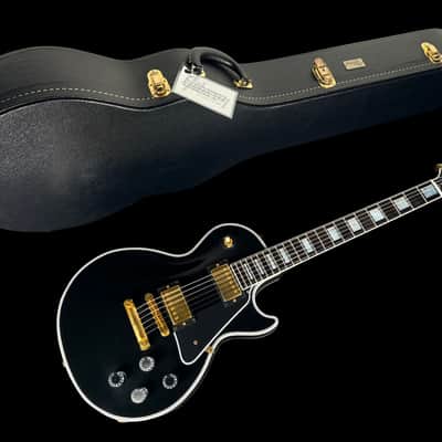2025 Gibson Les Paul Custom Chambered Custom Shop Murphy Lab Ultra Light Aged ~ Ebony image 13