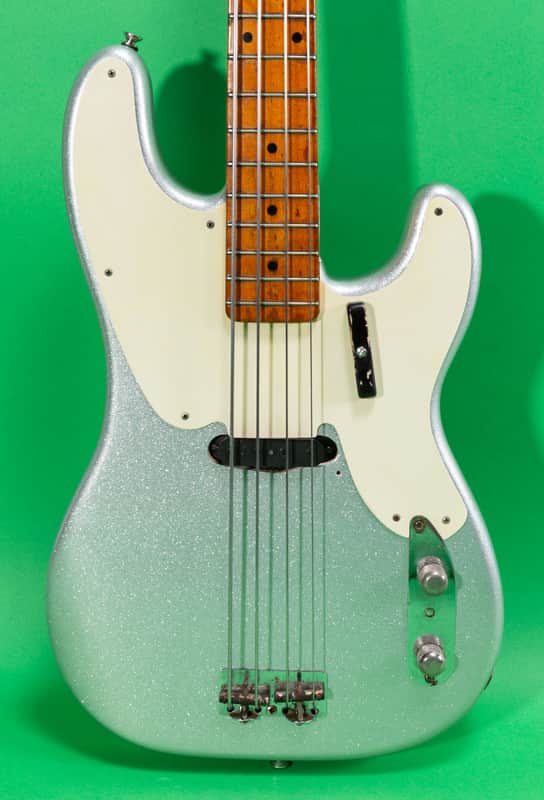 Fender Precision Bass 1956 - Sparkling Silver image 1