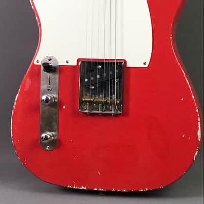 LEFTY! Vintage Boutique Custom Relic TL51 Nocaster Fiesta Red Nitro Lacquer Tele Guitar 1/4 Sawn Made in USA Klein Pickup 7 lb HSC image 20