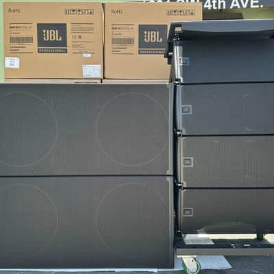 (4)JBL SRX910LA Dual 10" Powered Line Array Loudspeaker W/(2) SRX928S Subs (THS) image 1