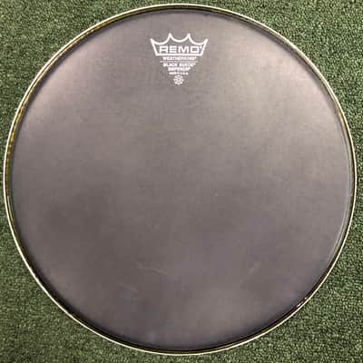 Remo 12” Weatherking Emperor Black Suede Drumhead Matte Black image 1