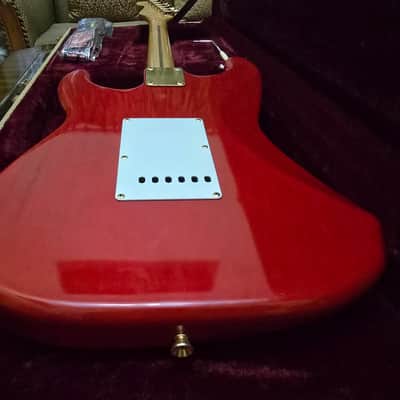 Rare! 1993 Fender Japan Custom Edition 50's Stratocaster ST57G Charcoal Red image 24
