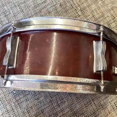Ludwig No. 491 Pioneer 5x14" 6-Lug Snare Drum with Keystone Badge 1968 - 1969 - Mahogany Lacquer image 6