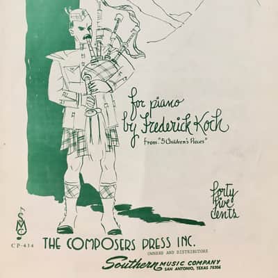 (VINTAGE SHEET MUSIC) From the Highlands - for Piano image 1